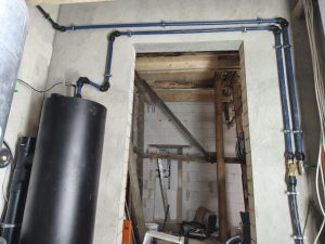 Installation eines Kiesfiltersystems in Münster